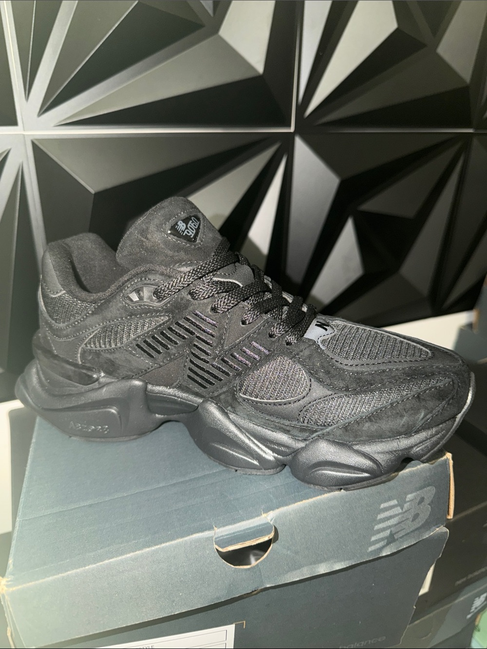 New Balance Black Low-Top Athletic Sneaker